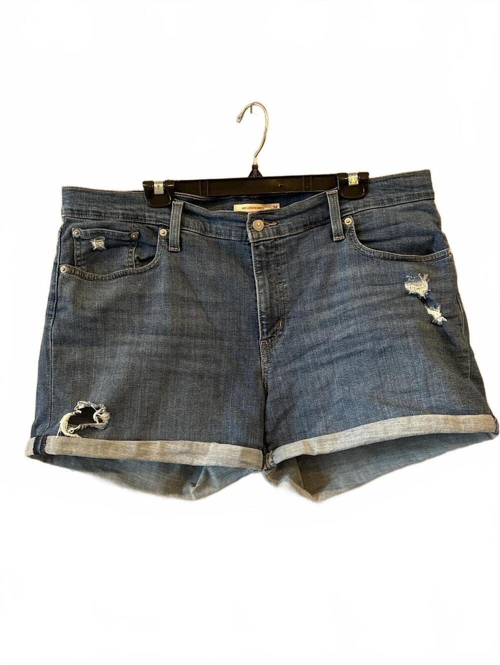 Levi's Mid Length Denim Shorts Size 34